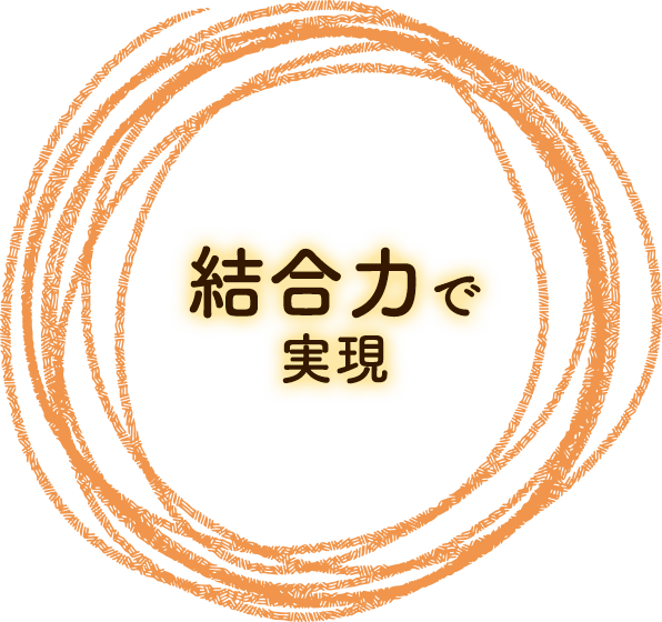 結合力で実現